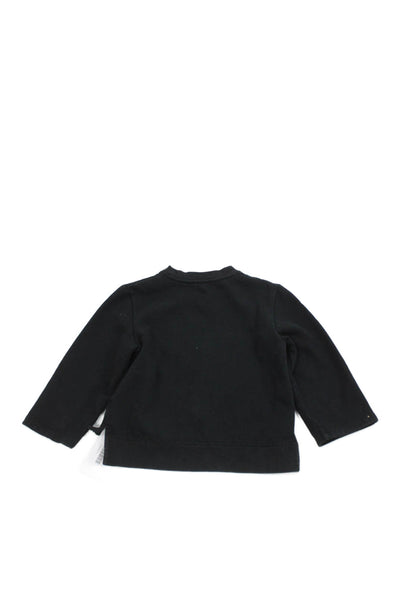 Stella McCartney Kids Childrens Girls Long Sleeves Sweatshirt Black Size 6