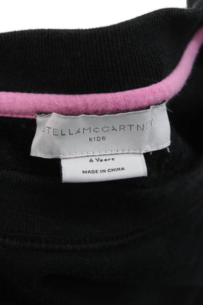 Stella McCartney Kids Childrens Girls Long Sleeves Sweatshirt Black Size 6