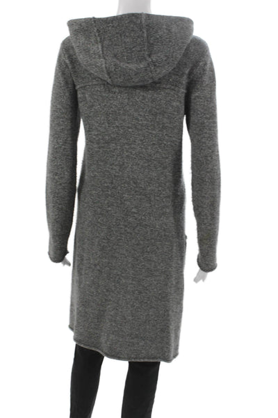 Joie Women Gray V-Neck Viscose Cardigan Size XS