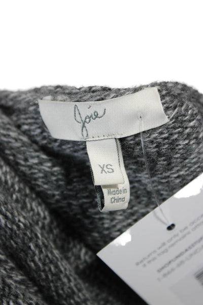 Joie Women Gray V-Neck Viscose Cardigan Size XS