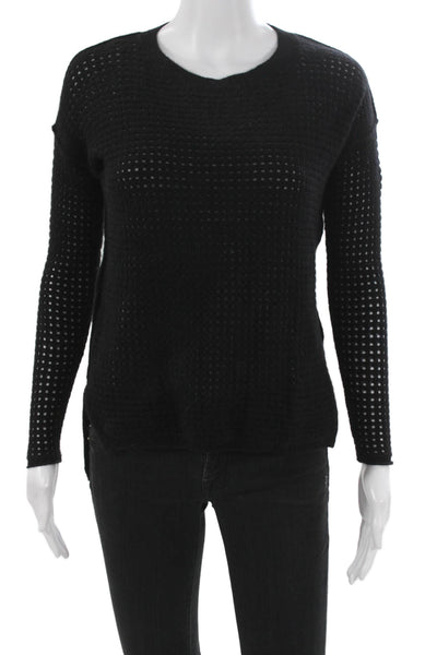 C by Bloomingdales Women Cashmere Scoop Neck Sweater Black Size XS