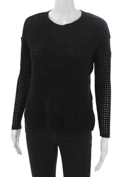 C by Bloomingdales Women Cashmere Scoop Neck Sweater Black Size XS