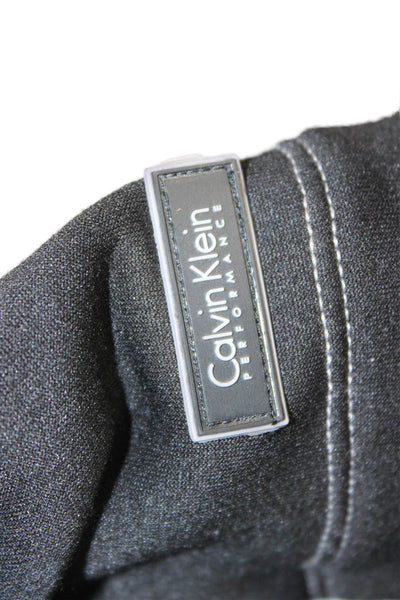 Calvin Klein Womens Basic Jacket Gray Nylon Zip Long Sleeve Size XS