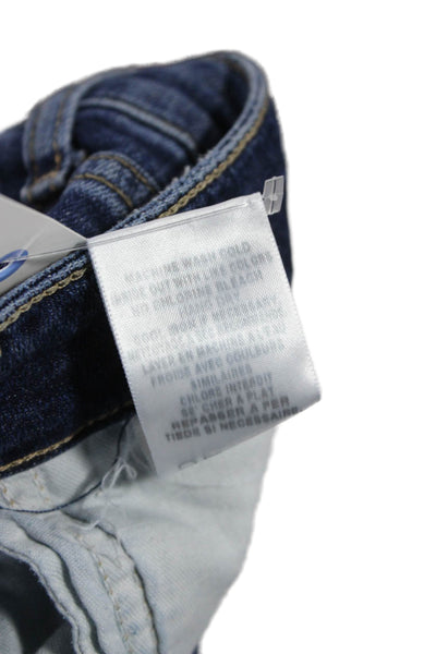 Joes Womens Bootcut Jeans Blue Cotton Low Rise Button Size 25