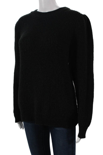IRO Womens Black Acrylic Crew Neck Pullover Sweater Long Sleeve Size M