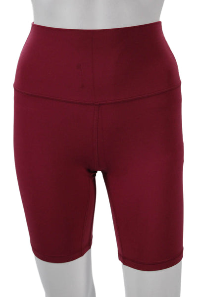 Lululemon Womens Athletic Red Shorts Polyester Blend Size S