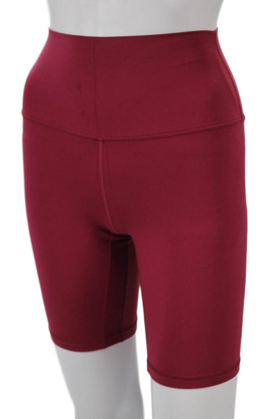 Lululemon Womens Athletic Red Shorts Polyester Blend Size S