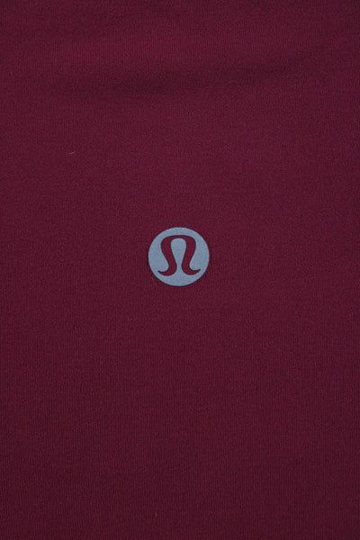 Lululemon Womens Athletic Red Shorts Polyester Blend Size S