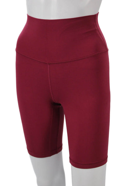 Lululemon Womens Athletic Shorts Red Nylon Blend Size 2