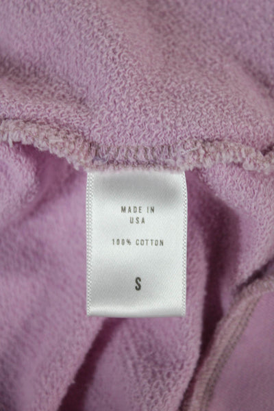 Anthropologie Womens Pullover Pink Cotton Crew Neck Long Sleeve Size S