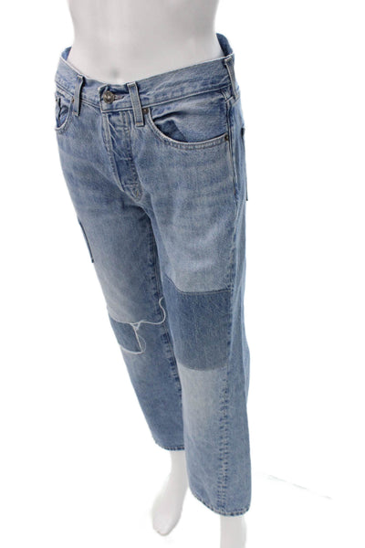 Edwin Womens Ankle Jeans Blue Cotton Button Size 26