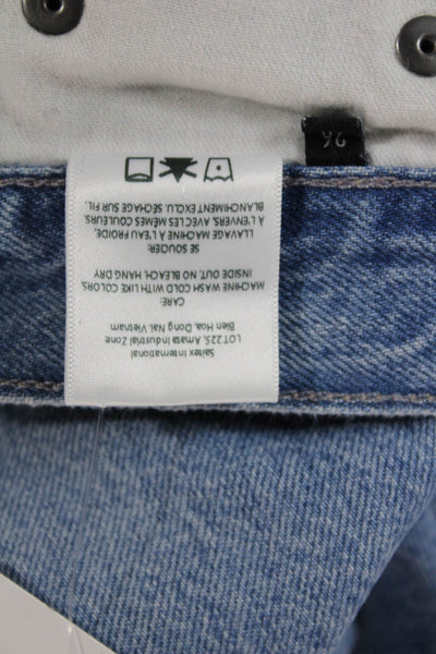 Edwin Womens Ankle Jeans Blue Cotton Button Size 26