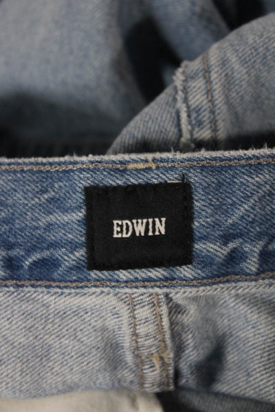 Edwin Womens Ankle Jeans Blue Cotton Button Size 26
