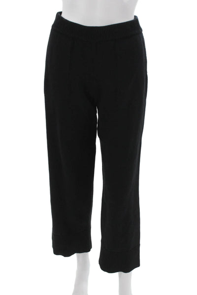 FP Beach Womens Black Cotton Pull On Sweatpants Solid Size S
