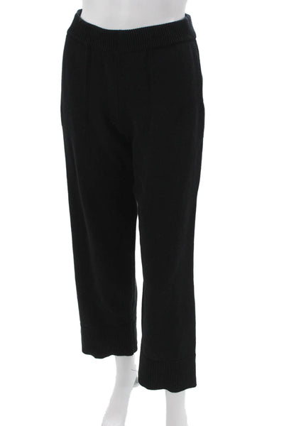 FP Beach Womens Black Cotton Pull On Sweatpants Solid Size S