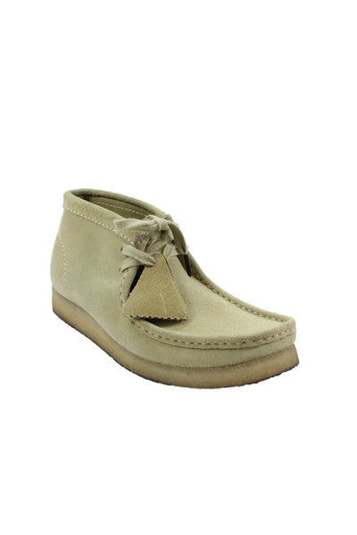 River Island Womens Chukka Suede Lace Up Boots Beige Size 8