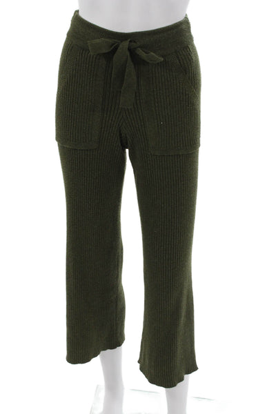 Splendid Women Green Polyester Drawstring Sweatpants Size XS
