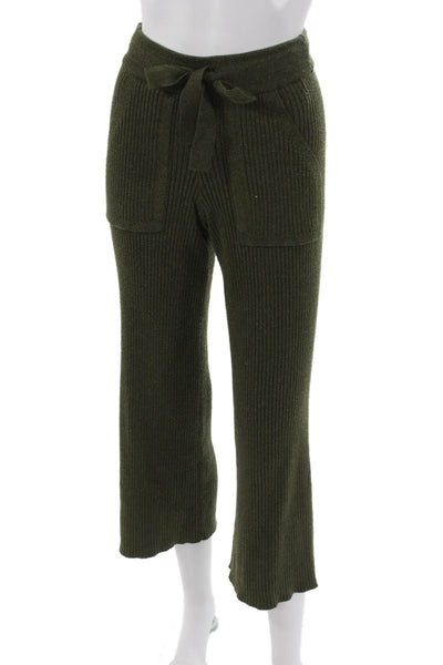 Splendid Women Green Polyester Drawstring Sweatpants Size XS