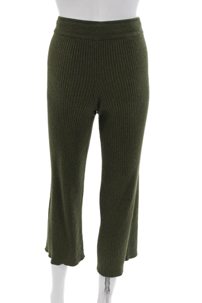 Splendid Women Green Polyester Drawstring Sweatpants Size XS