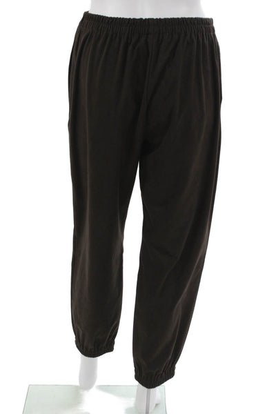 Zara Womens Brown Polyester Jogger Pants Pull On Solid Size S