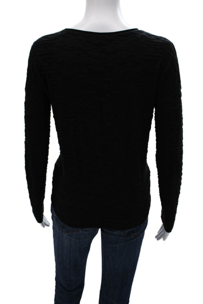 Lisa Todd Womens Pullover Sweater Black Long Sleeve Round Neck Size S