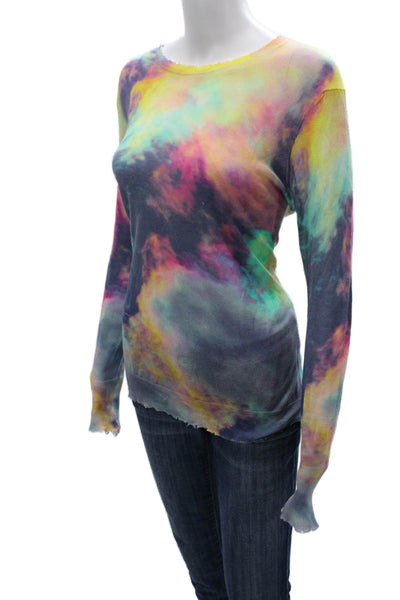 Cotton By Autumn Cashmere Womens Pullover Sweater Multicolor Crewneck Size M