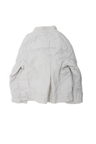Moncler Girls Long Sleeve Front Zip Crew Neck Light Jacket White Size 2