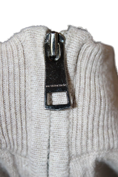 Burberry Children Childrens Boys Full Zipper Sweater Beige Cotton Size 4