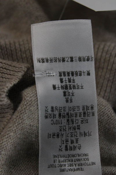 Burberry Children Childrens Boys Full Zipper Sweater Beige Cotton Size 4