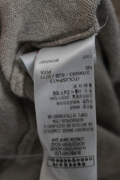 Burberry Children Childrens Boys Full Zipper Sweater Beige Cotton Size 4