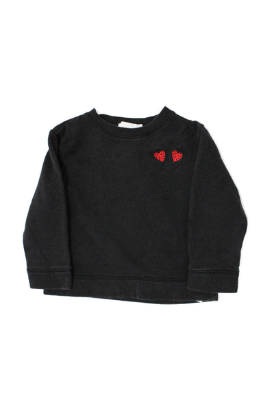 Stella McCartney Kids Childrens Long Sleeves Sweater Black Cotton Size 6