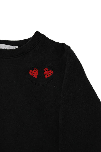 Stella McCartney Kids Childrens Long Sleeves Sweater Black Cotton Size 6