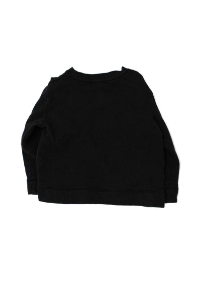 Stella McCartney Kids Childrens Long Sleeves Sweater Black Cotton Size 6