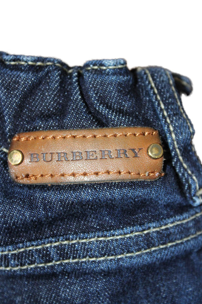 Burberry Children Childrens Boys Skinny Leg Jeans Blue Cotton Size 4