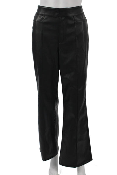 We The Free Women Black Polyester Zip Pants Solid Inseam 30 Size 6