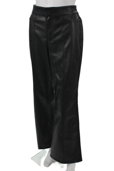 We The Free Women Black Polyester Zip Pants Solid Inseam 30 Size 6