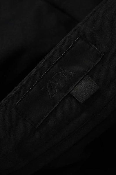 Zara Mens Dress Pants Black Polyester Blend Inseam 31 Size 31