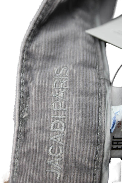 Jacadi Boys Zipper Fly Straight Leg Corduroy Jeans Gray Size 10