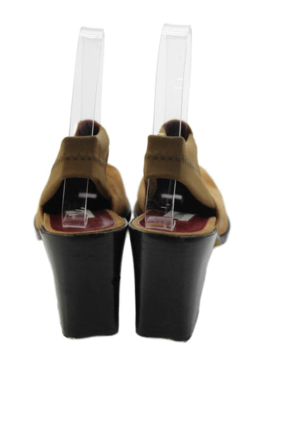 Donald J Pliner Womens Suede Slingbacks Pumps Brown Size 6 Medium