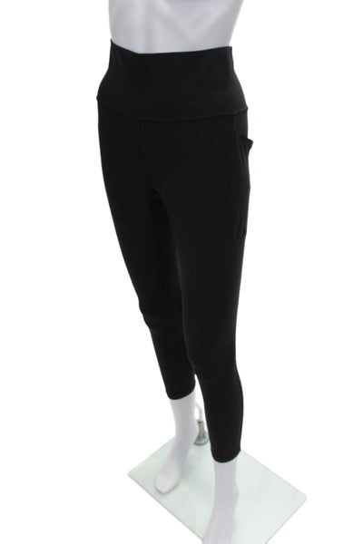 Athleta Womens Black Ankle Leggings Nylon Size L