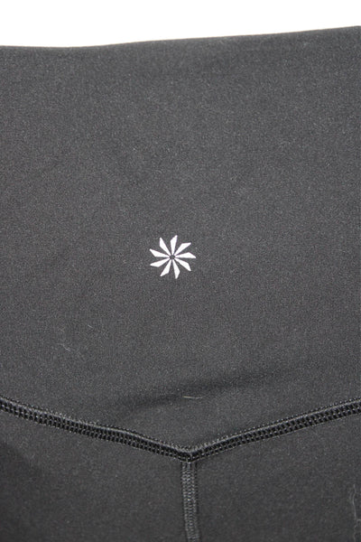 Athleta Womens Black Ankle Leggings Nylon Size L