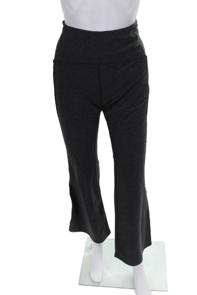 Zella Women Cropped Pants Gray Polyester Blend Size M