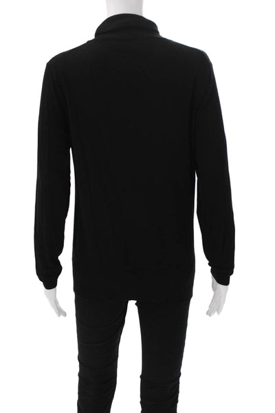French Connection Womens Black Viscose Turtleneck Pullover Sweater Size L