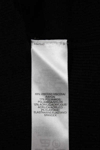 French Connection Womens Black Viscose Turtleneck Pullover Sweater Size L