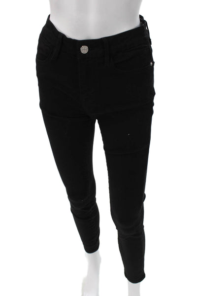 Frame Womens Skinny Jeans Black Size 26