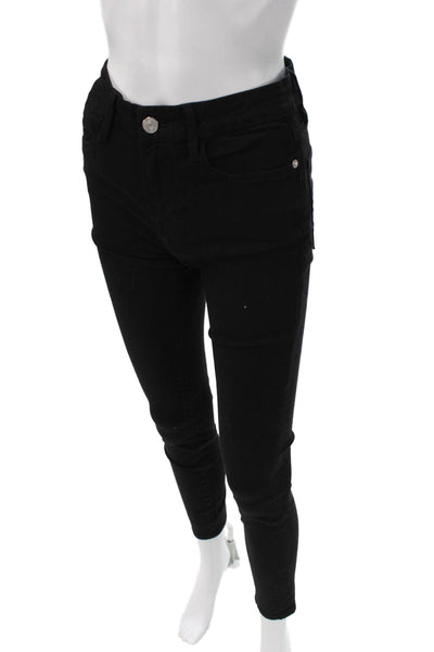 Frame Womens Skinny Jeans Black Size 26