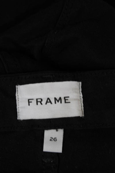 Frame Womens Skinny Jeans Black Size 26