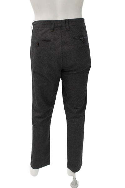 Ted Baker London Mens Dress Pants Gray Cotton Button Size 34