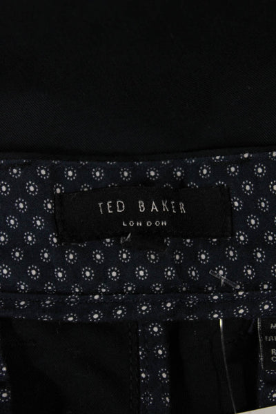 Ted Baker London Men Chino Pants Blue 97% Cotton Size 34