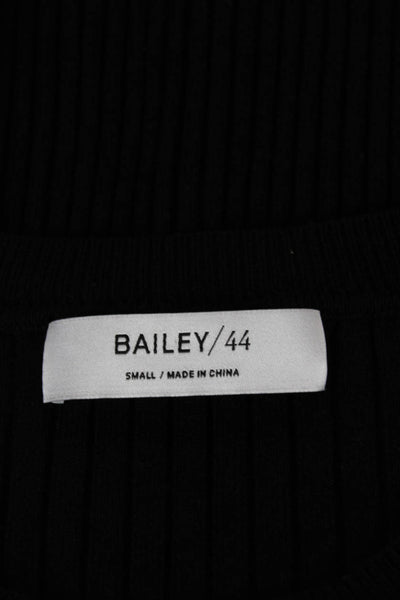 Bailey 44 Womens Pullover Sweater Black Crew Neck Long Sleeve Size S